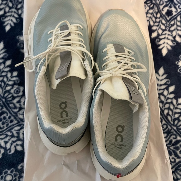 WORN 5-6 TIMES On Cloud Cloudnova Womens Running Shoe Light Blue Size 9 - Picture 5 of 13